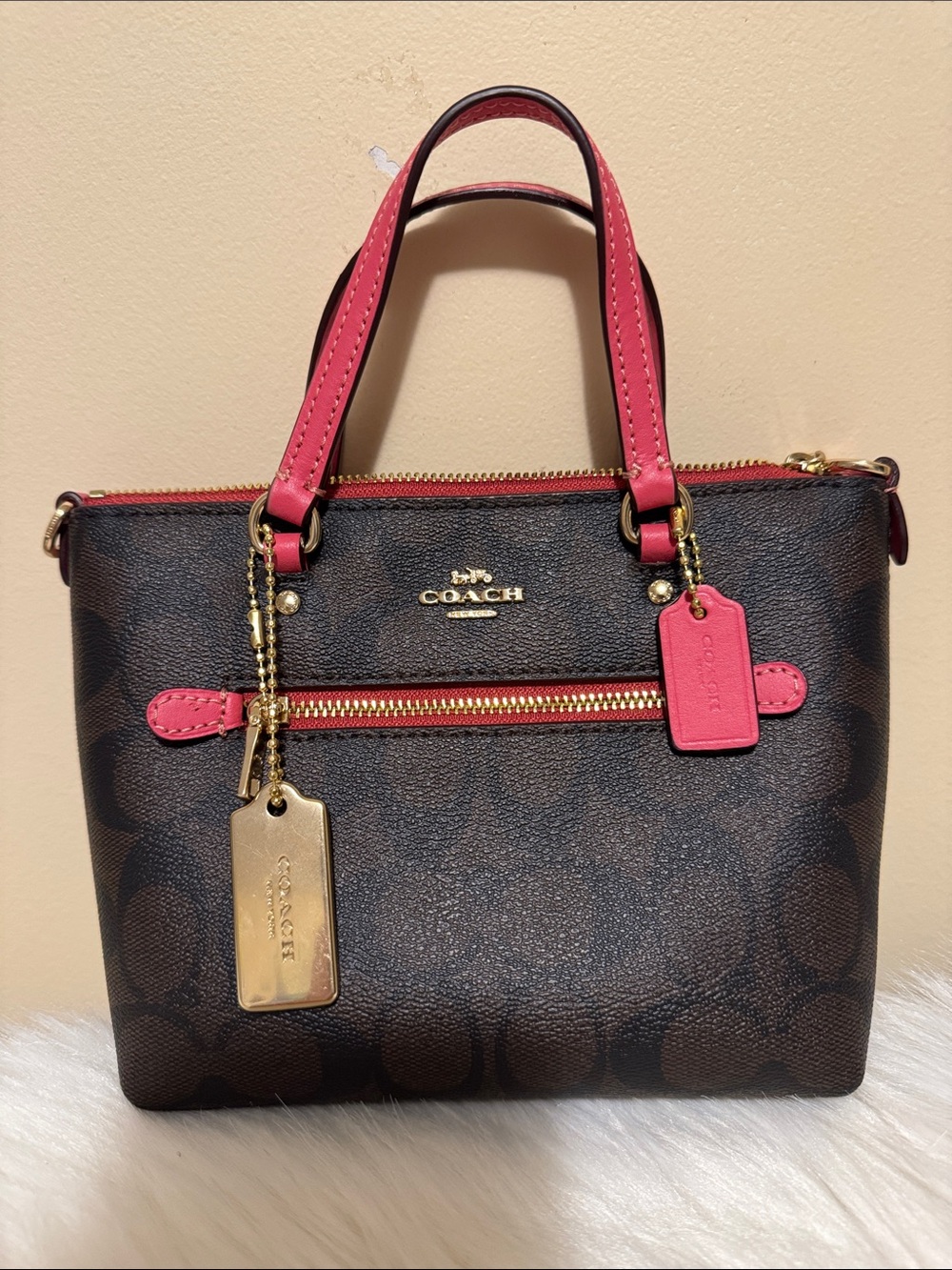 Mini Gallery Crossbody In Signature Canvas in like new condition.